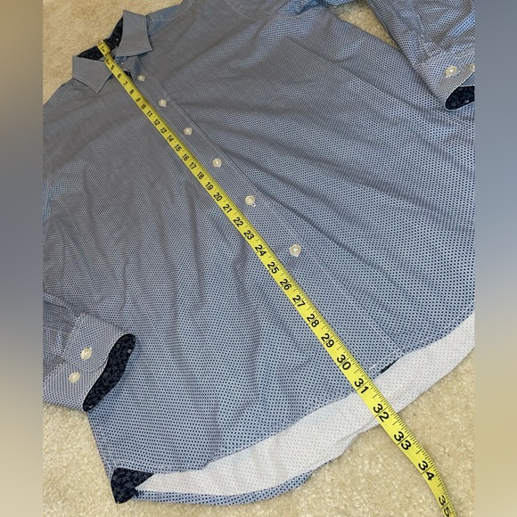 Report Collection patterned button-down shirt - Picture 6 of 7